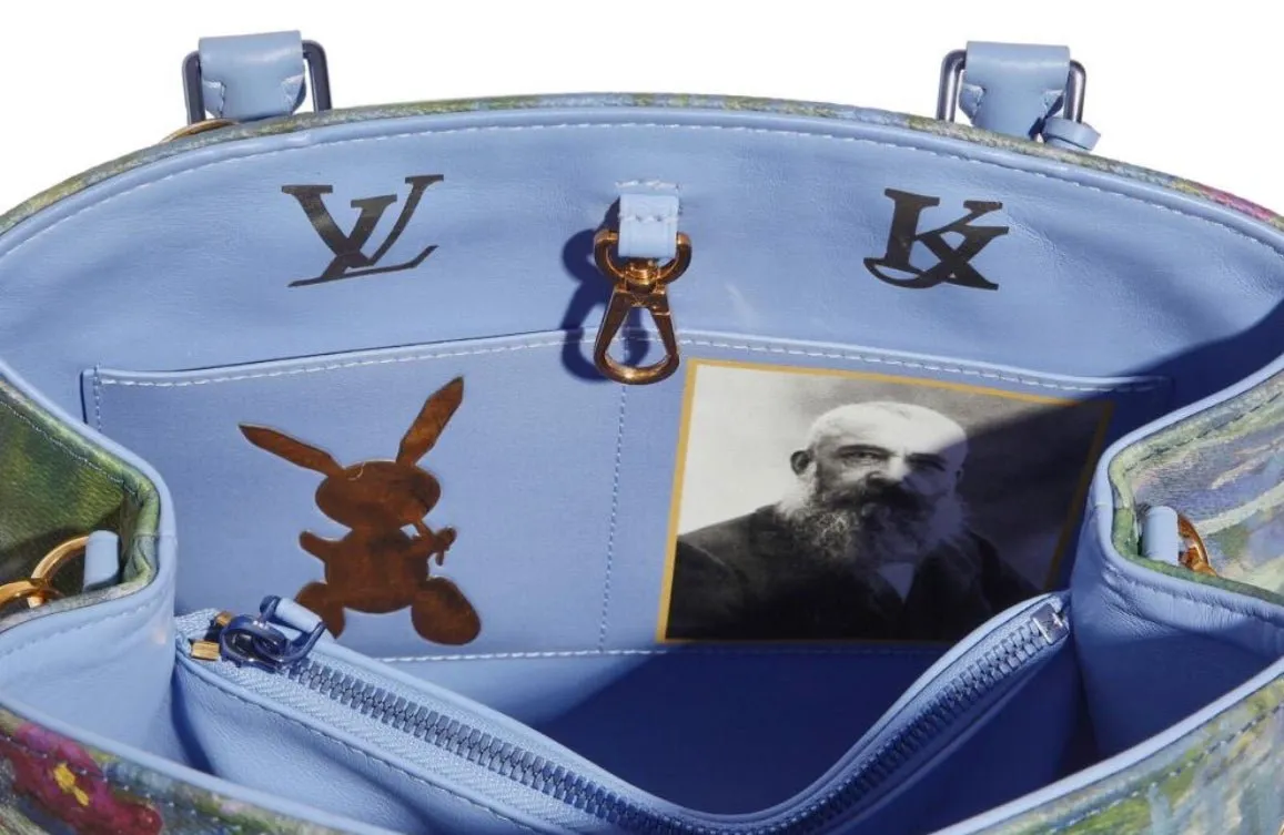 Jeff Koons x Louis Vuitton Monet-Inspired Montaigne MM Designer 2-Way Handbag