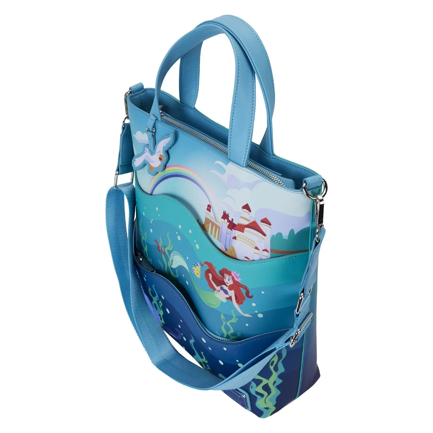 Loungefly Disney The Little Mermaid 35th Anniversary Life is the Bubbles Tote Bag