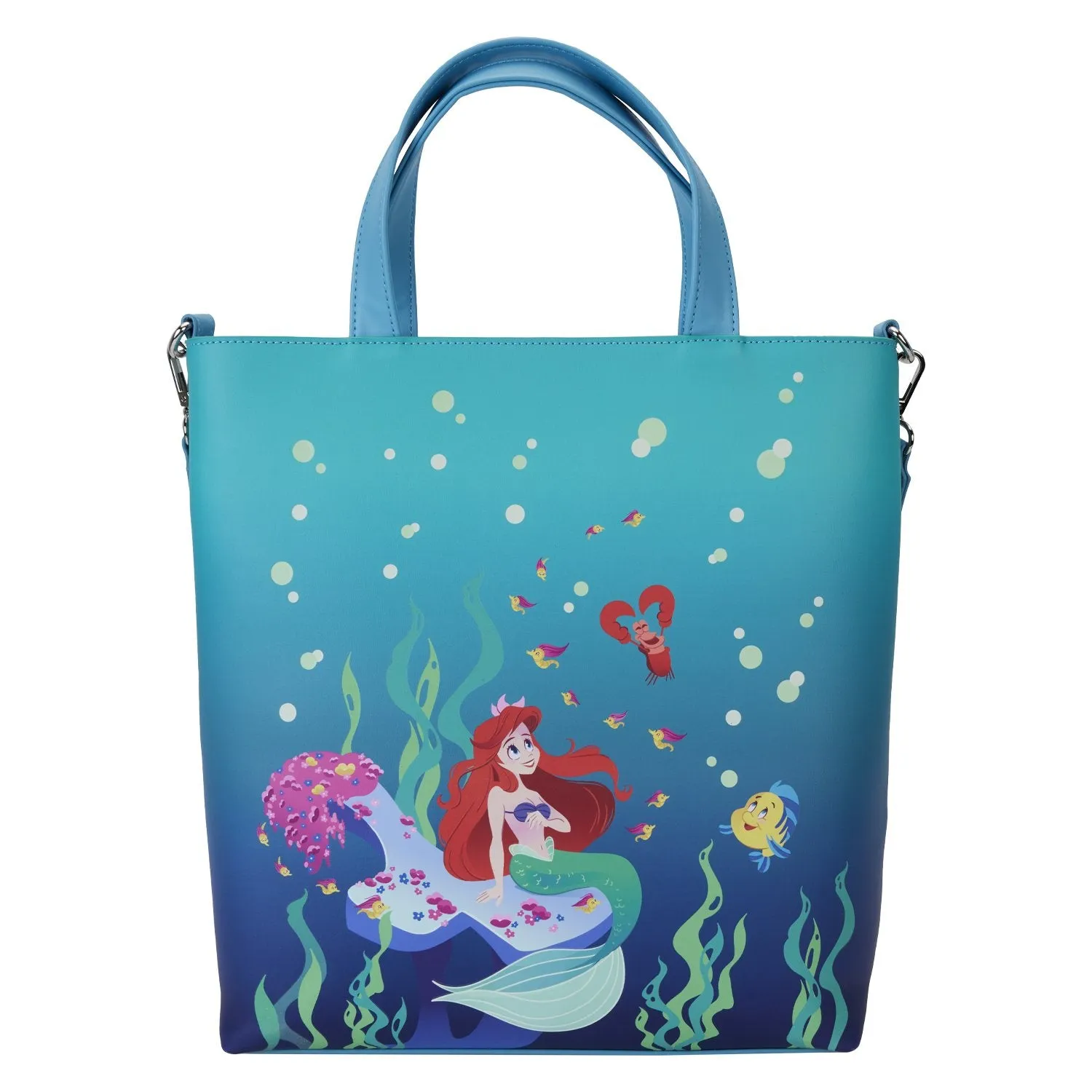 Loungefly Disney The Little Mermaid 35th Anniversary Life is the Bubbles Tote Bag