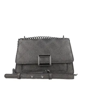 MENBUR Pewter Shimmer Occasion Bag