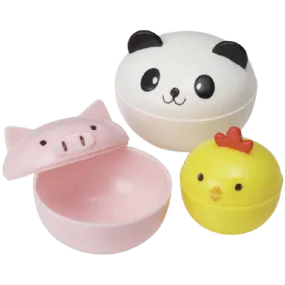 Mini Animal Bowls with Lids