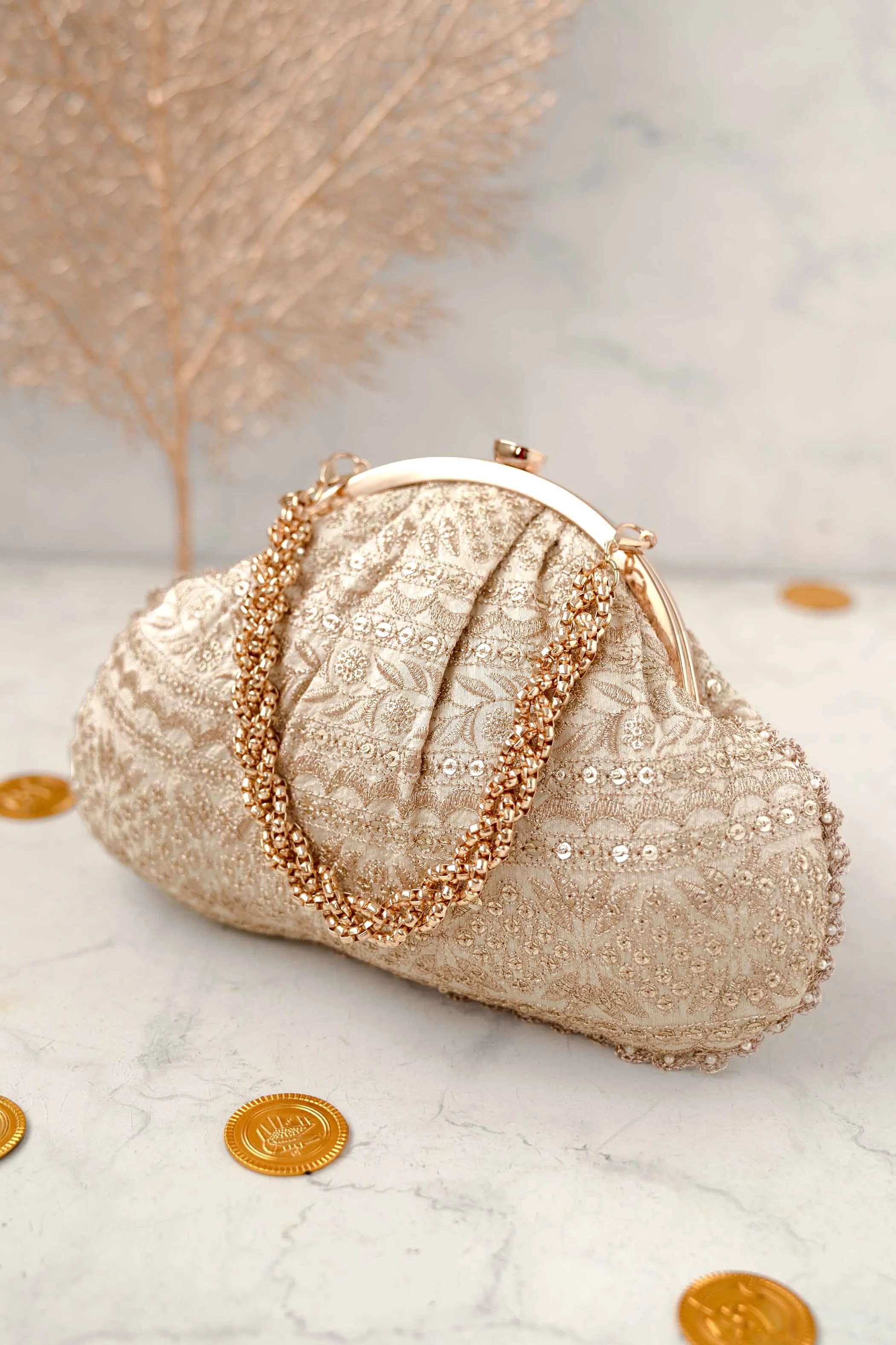 Mirai Vintage Purse - Cream