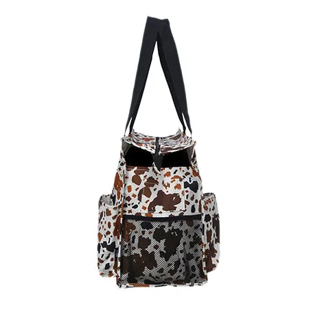 Mocha Cow NGIL Zippered Caddy Large Organizer Tote Bag