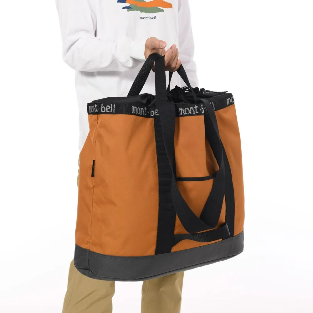 Montbell Camping Tote Bag M 60L - Orange Brown Gunmetal