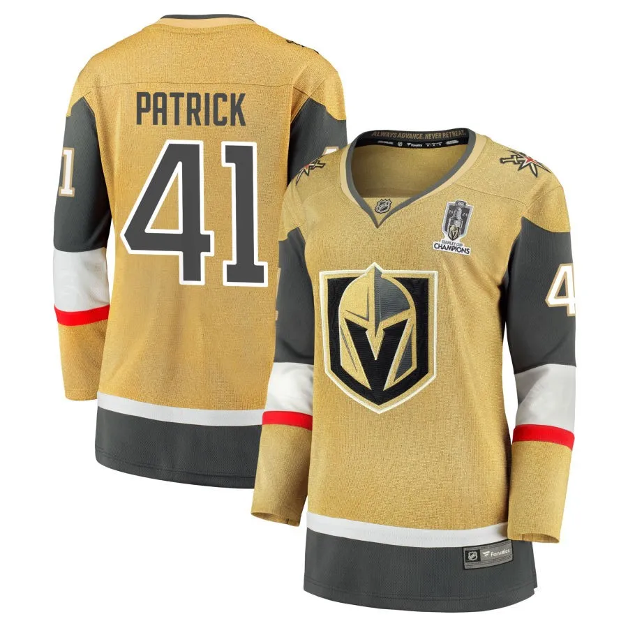 Nolan Patrick  Vegas Golden Knights Fanatics Branded Women's 2023 Stanley Cup Champions Home Breakaway Jersey - Gold