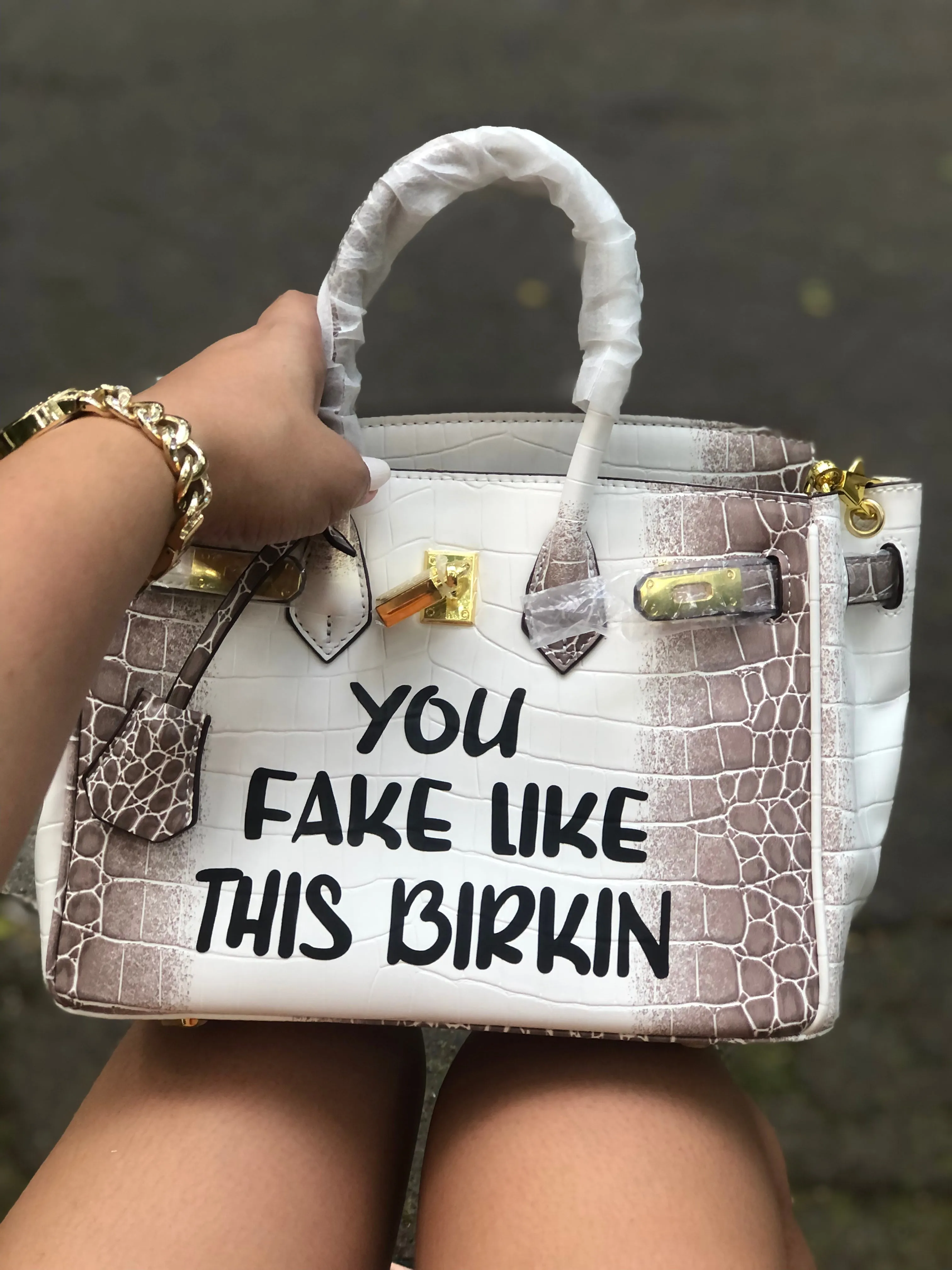 Personalized Crocodile Pattern Bag