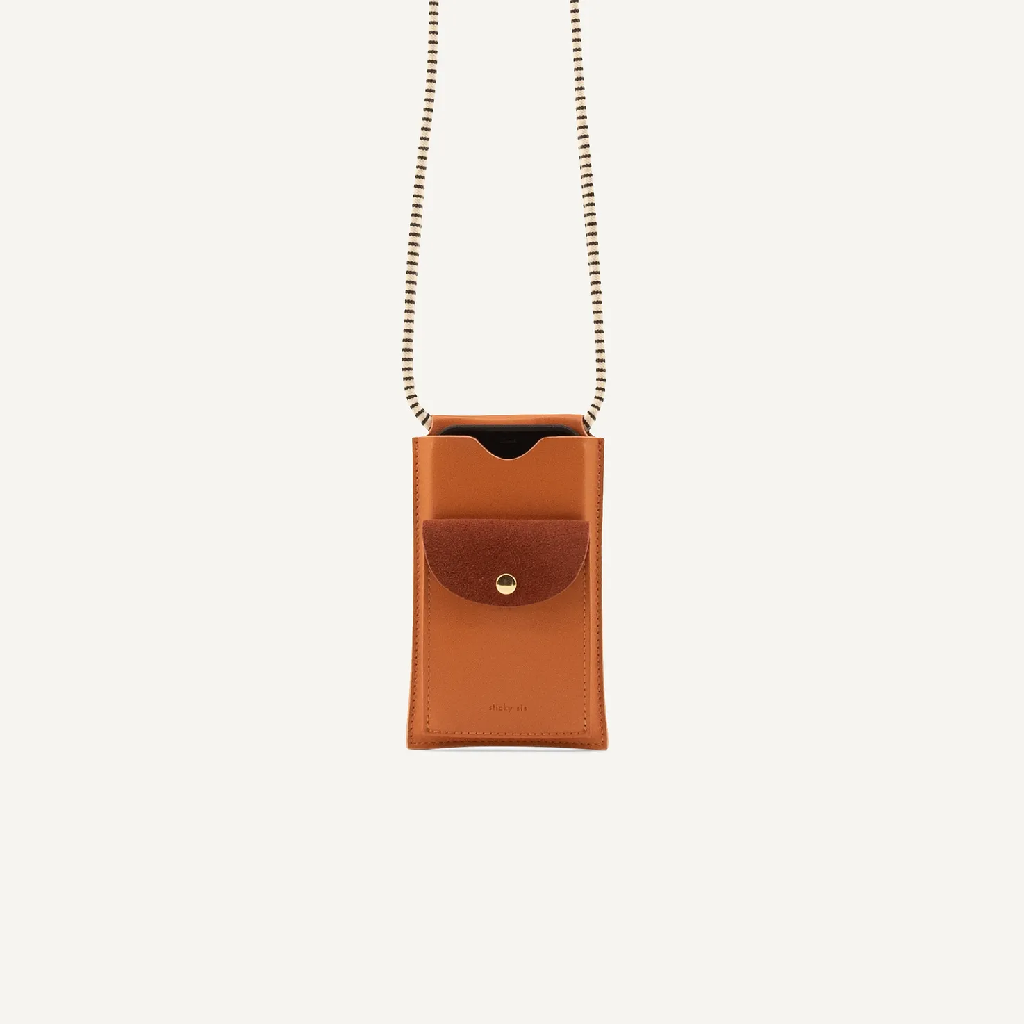 Phone Pouch Croissant  Brown 1401017