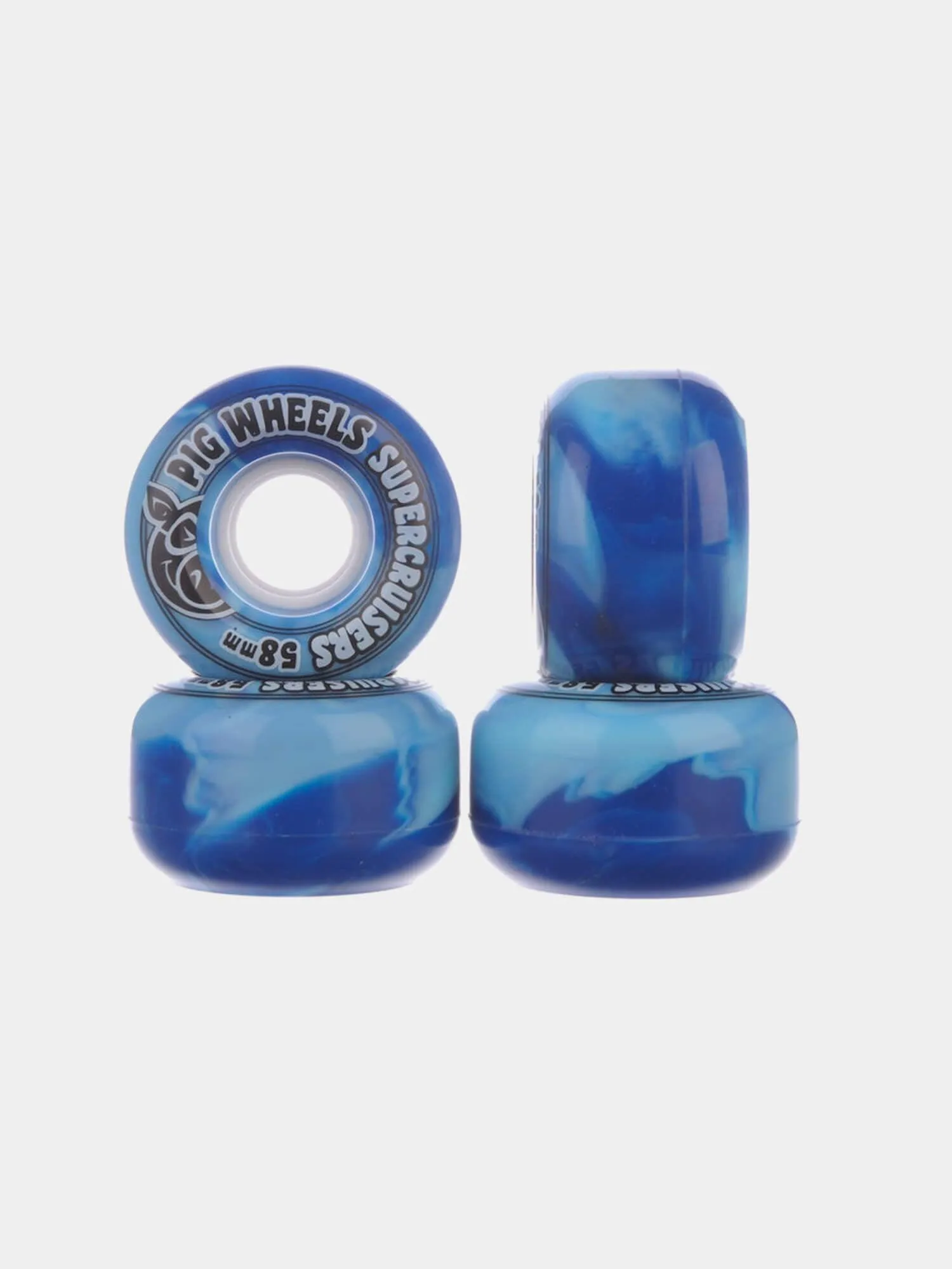 Pig Wheels Supercruiser - Blue Swirl