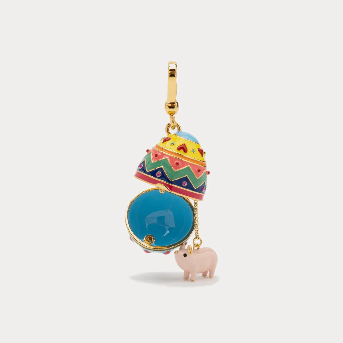 Pig Zodiac Easter Egg Necklace