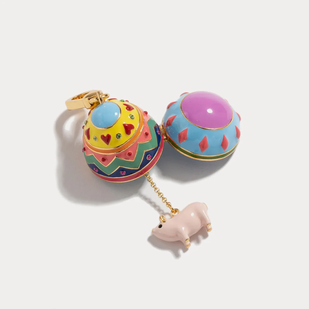 Pig Zodiac Easter Egg Necklace