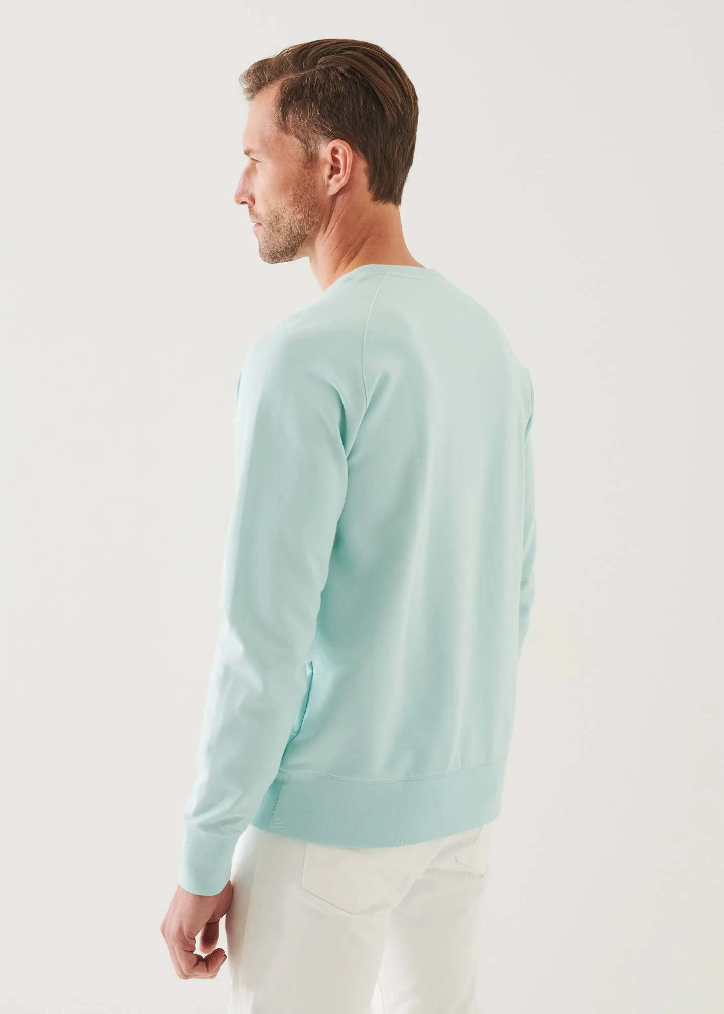 PIMA COTTON FRENCH TERRY RAGLAN SWEATSHIRT