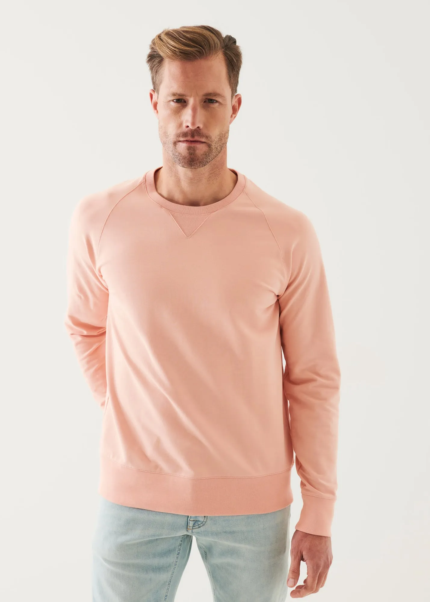 PIMA COTTON FRENCH TERRY RAGLAN SWEATSHIRT