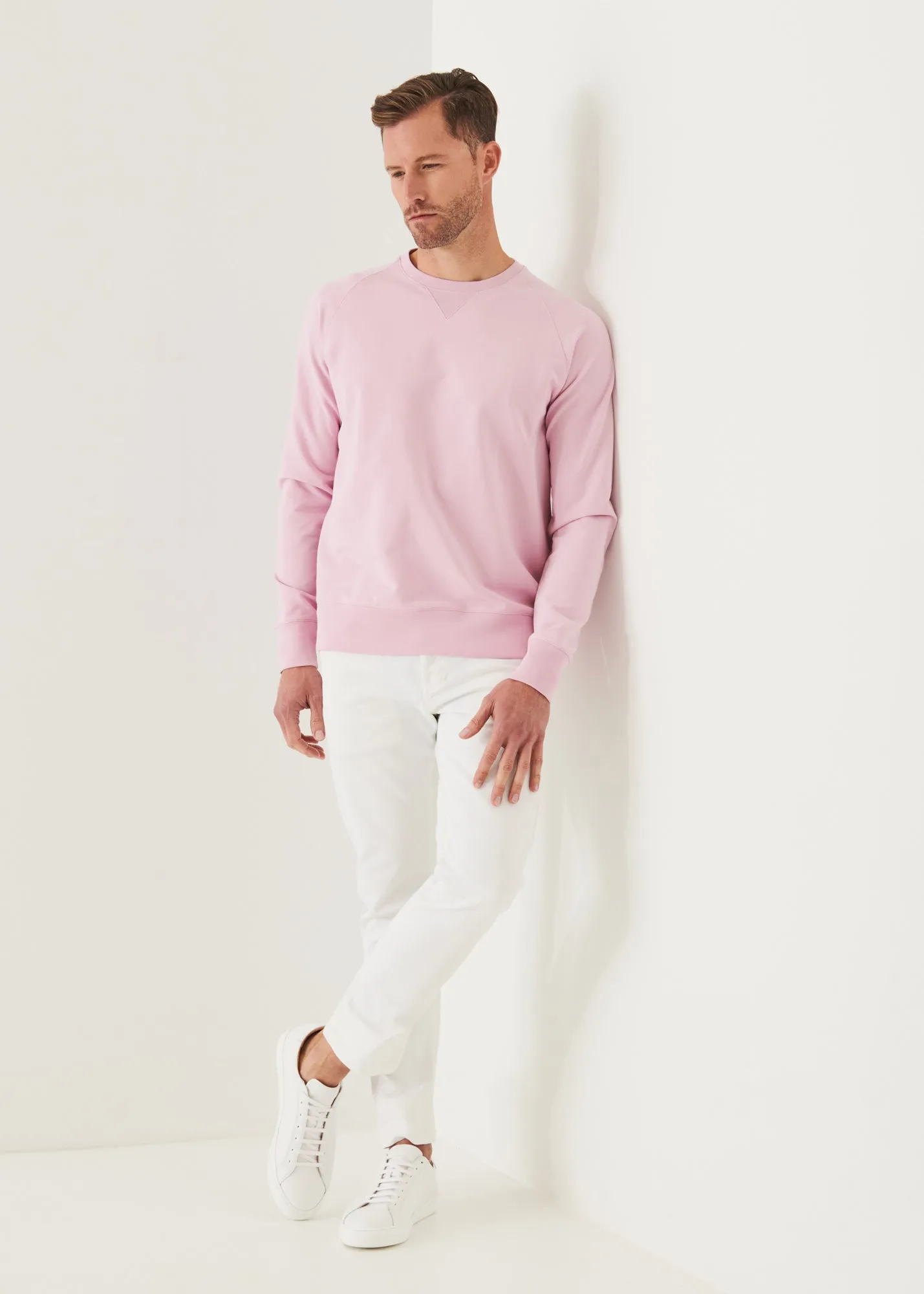 PIMA COTTON FRENCH TERRY RAGLAN SWEATSHIRT