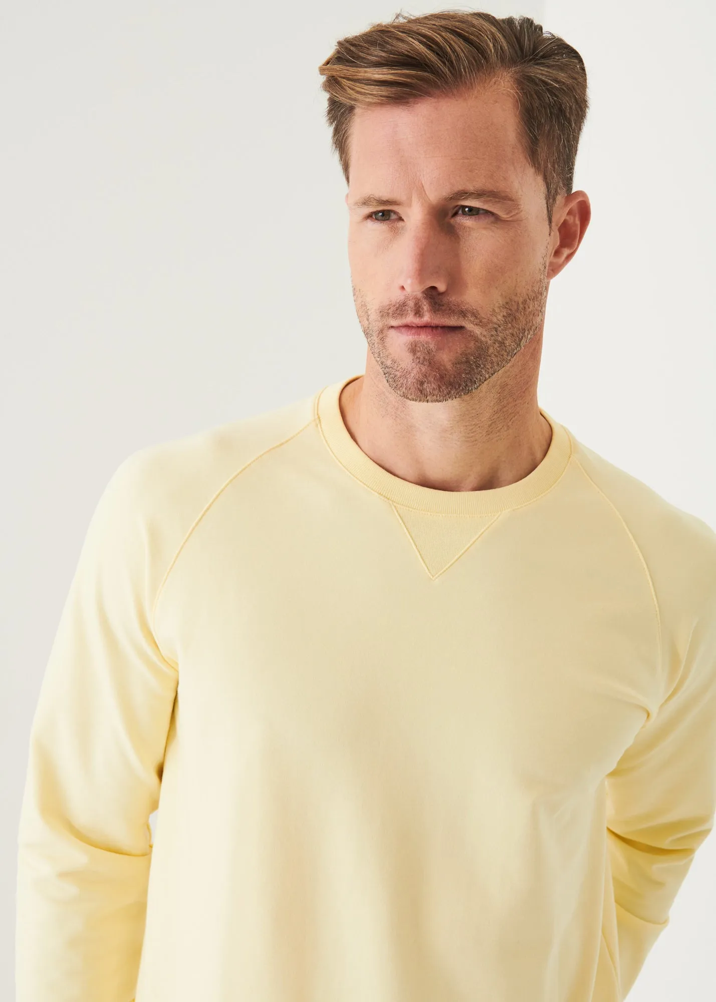 PIMA COTTON FRENCH TERRY RAGLAN SWEATSHIRT