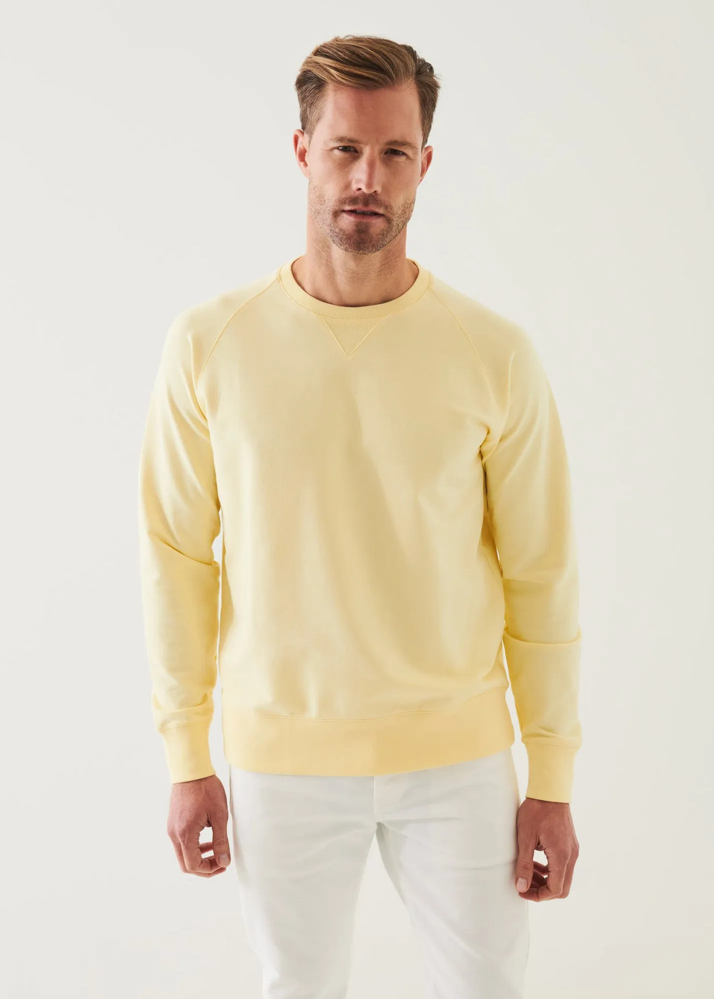 PIMA COTTON FRENCH TERRY RAGLAN SWEATSHIRT