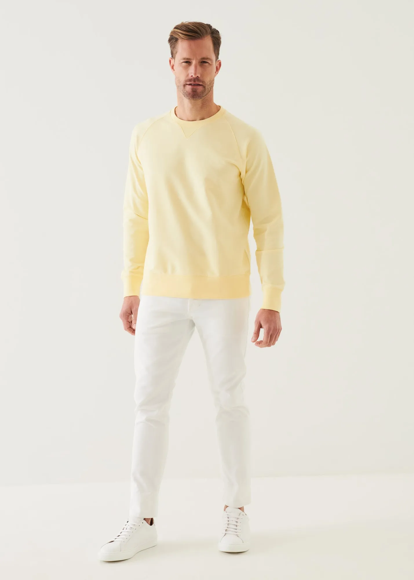 PIMA COTTON FRENCH TERRY RAGLAN SWEATSHIRT