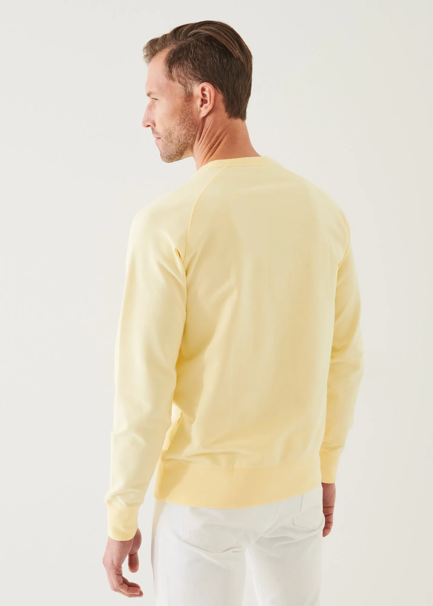 PIMA COTTON FRENCH TERRY RAGLAN SWEATSHIRT