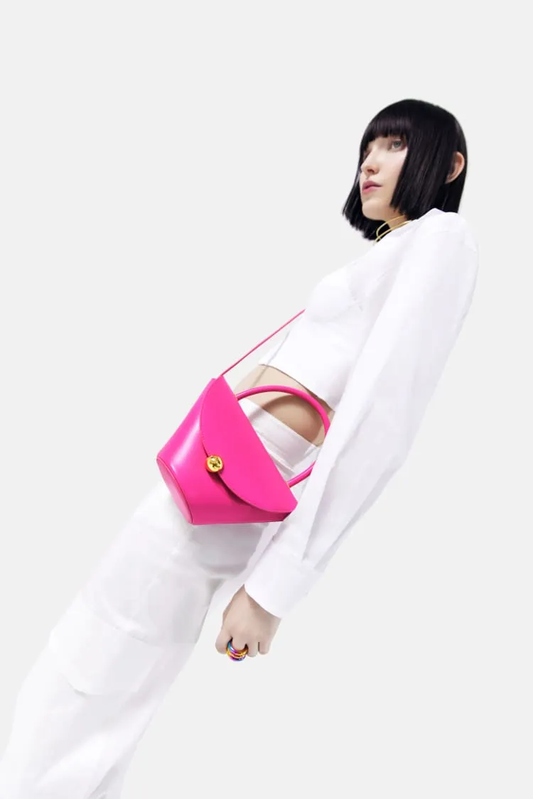 Pink flap bag