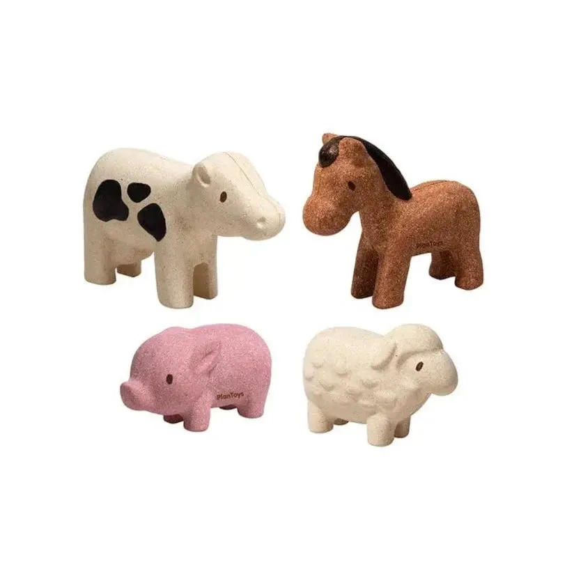 PlanToys Wooden Farm Animals Set