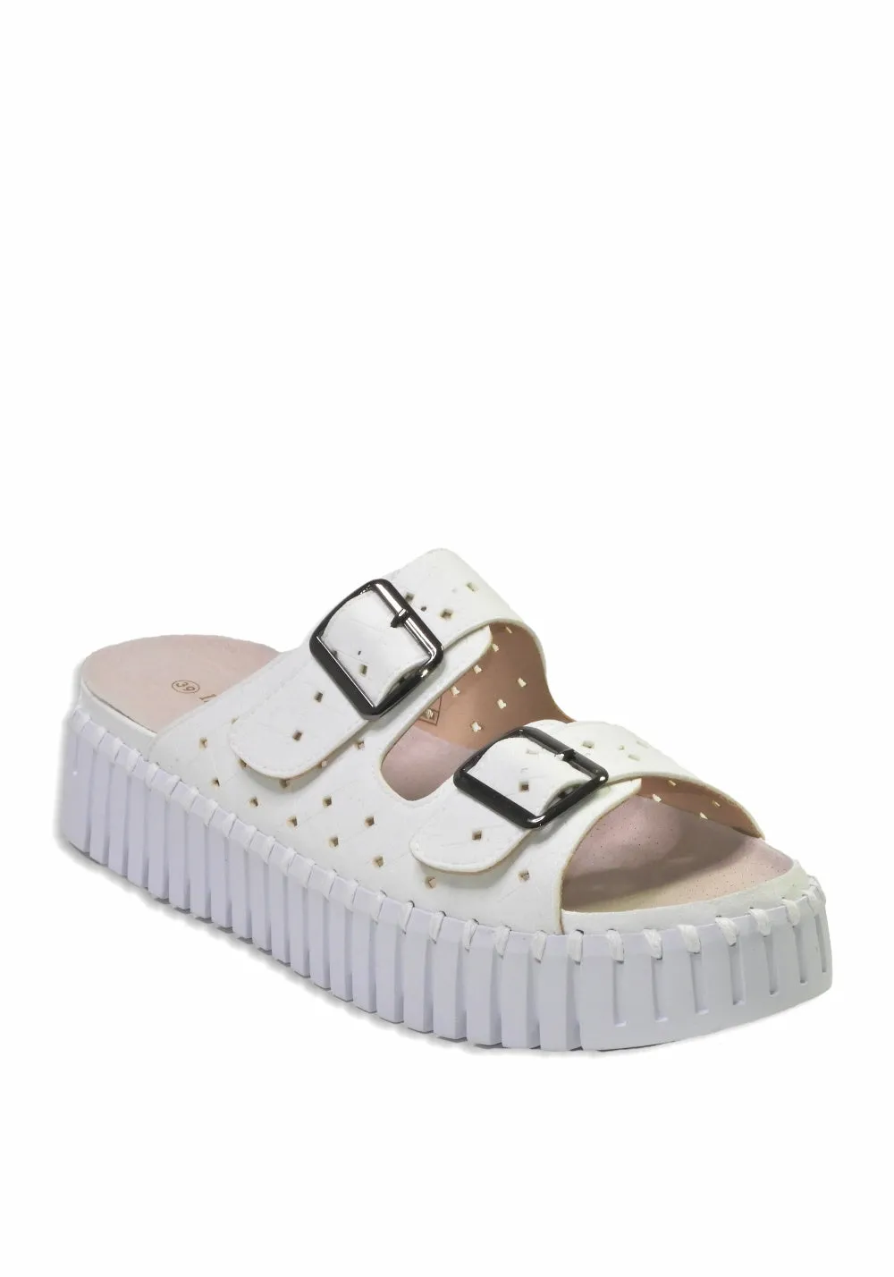 PLATFORM SANDAL (WHITE) - ILSE JACOBSEN