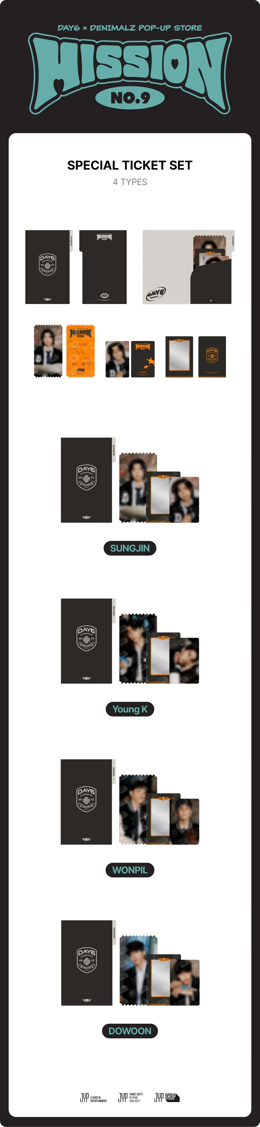 (PRE-ORDER) DAY6 - [MISSION No.9] POP-UP MD SPECIAL TICKET SET