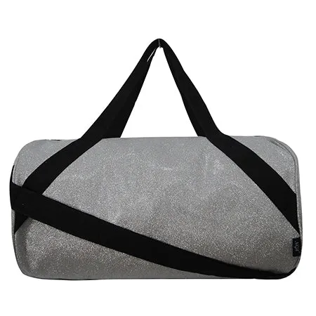 Silver Medium Glitter NGIL Duffel Bag