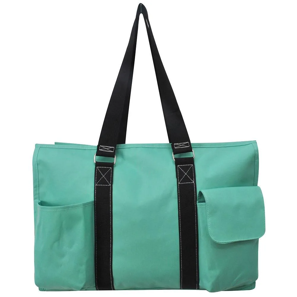 Solid Color Mint NGIL Zippered Caddy Organizer Tote Bag