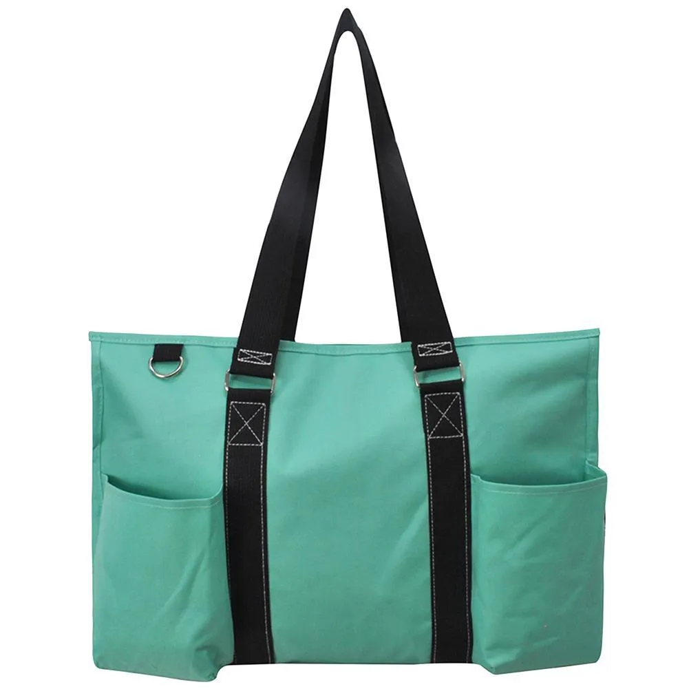 Solid Color Mint NGIL Zippered Caddy Organizer Tote Bag