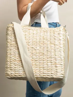 Straw Cooler Tote