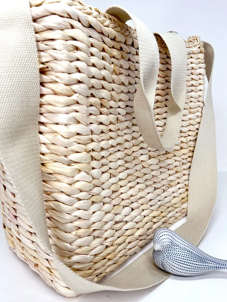 Straw Cooler Tote