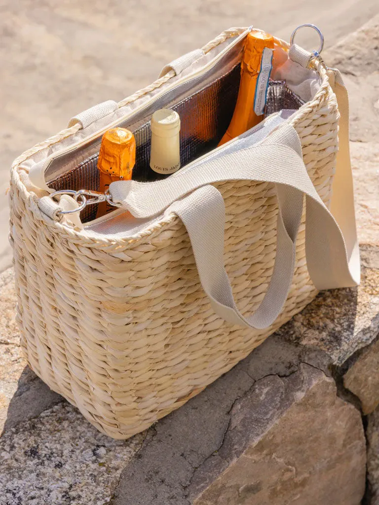 Straw Cooler Tote