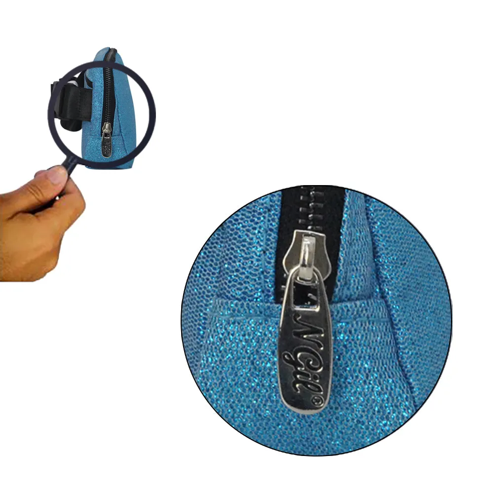 Turquoise Glitter NGIL Belt Bag