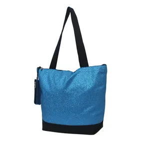 Turquoise Glitter NGIL Canvas Tote Bag