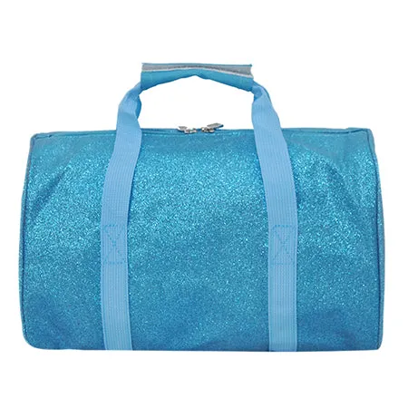 Turquoise Mini Glitter NGIL Duffel Bag