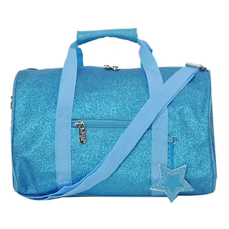 Turquoise Mini Glitter NGIL Duffel Bag