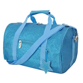 Turquoise Mini Glitter NGIL Duffel Bag