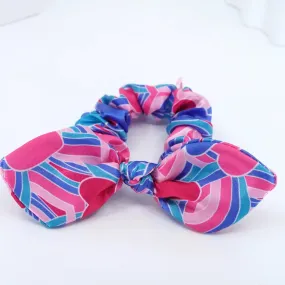 Vintage Hearts Bow Scrunchie