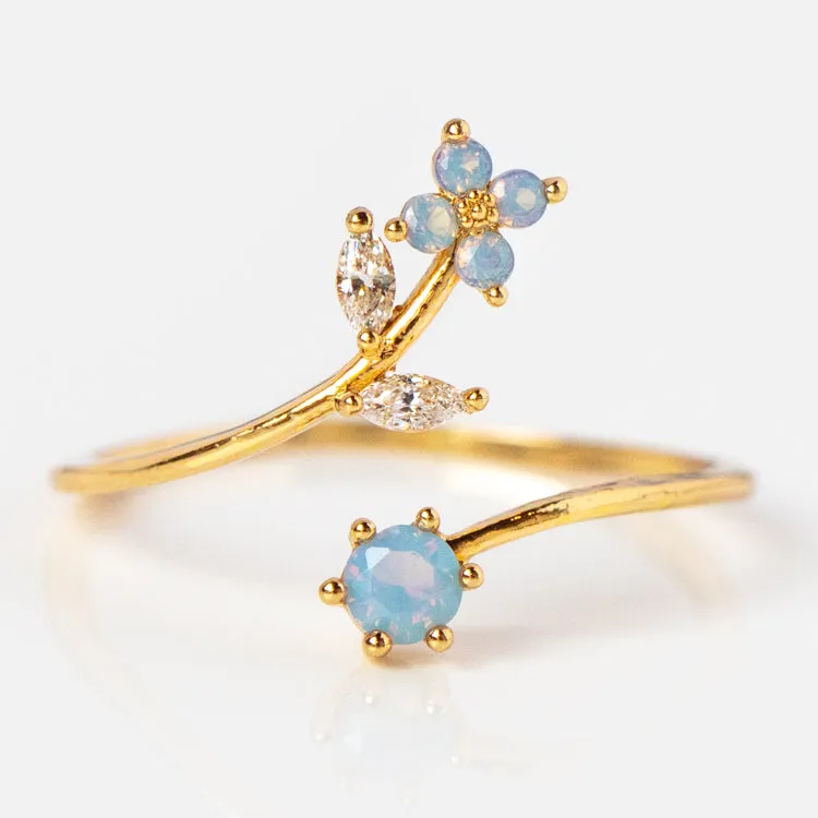 Wandering Blossom Adjustable Ring