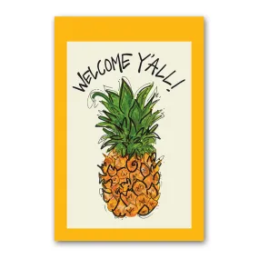 Welcome Y'all Pineapple Garden Flag